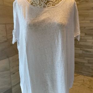 🆕 NWT- TALBOTS Women’s Petite 2X silvery-white top